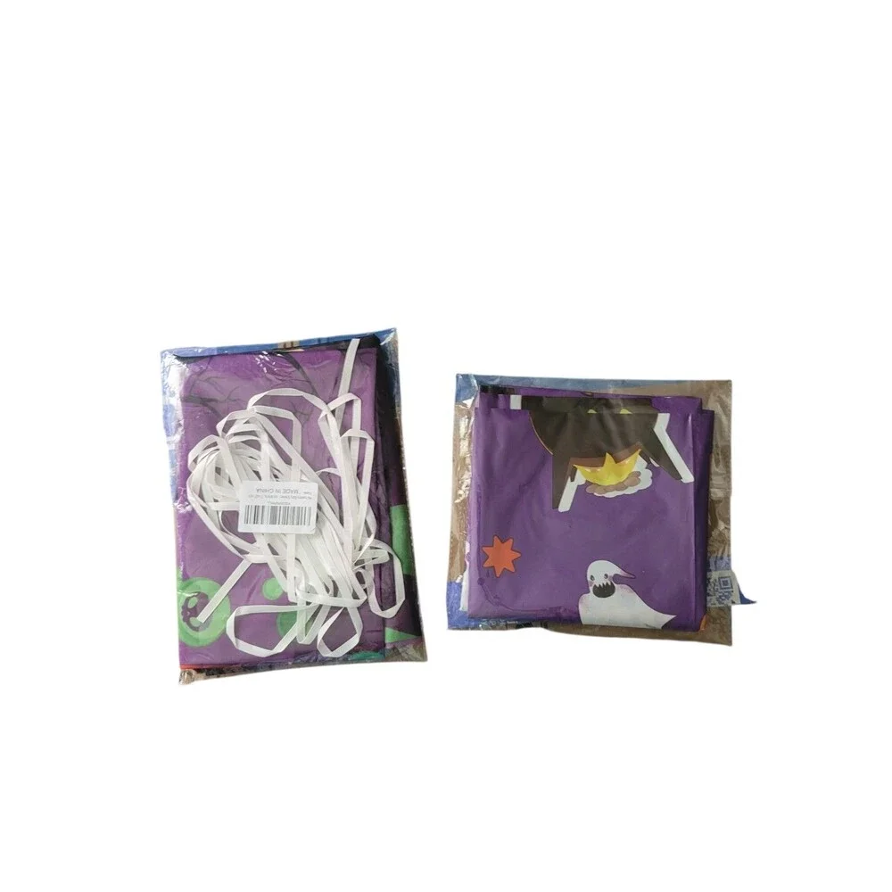 Halloween Baby Shower Decor Set Baby Is Brewing XL Banner & Rectangle Tablecloth